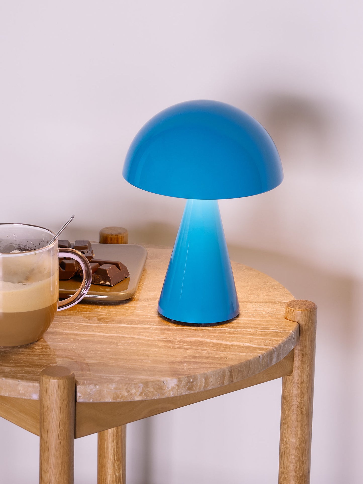 Hübsch Mush transportabel lampe – blå