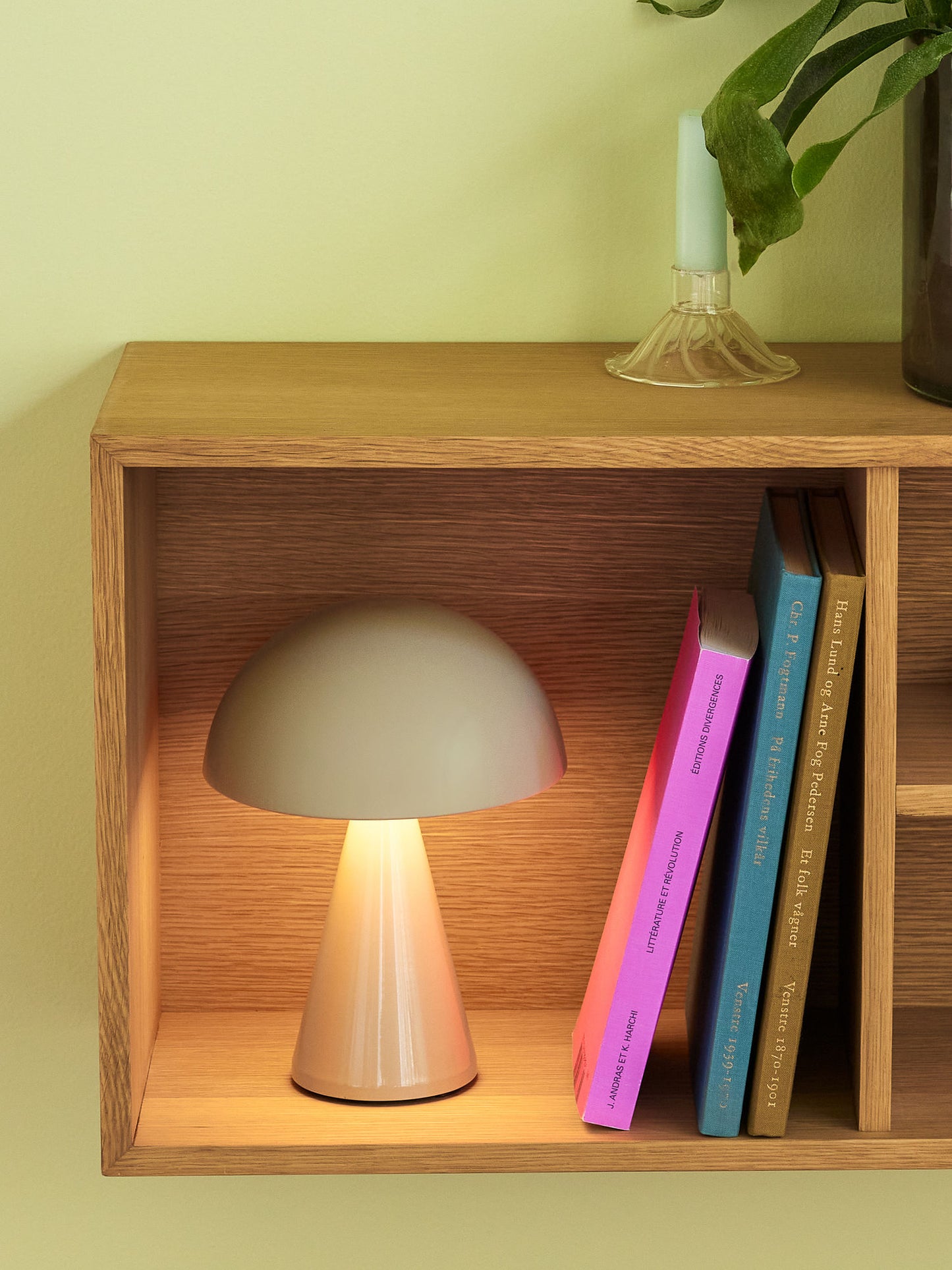 Hübsch Mush transportabel lampe – lys sand