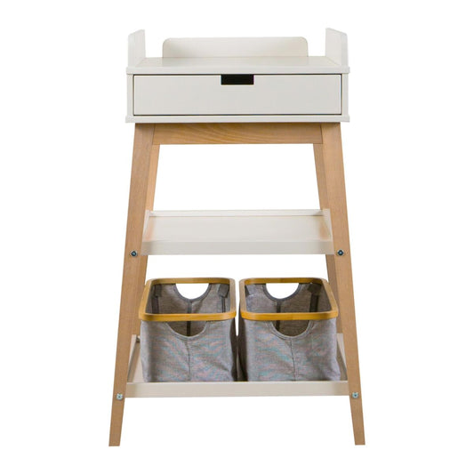 Quax puslebord – Hip med skuffe – Clay/Natural