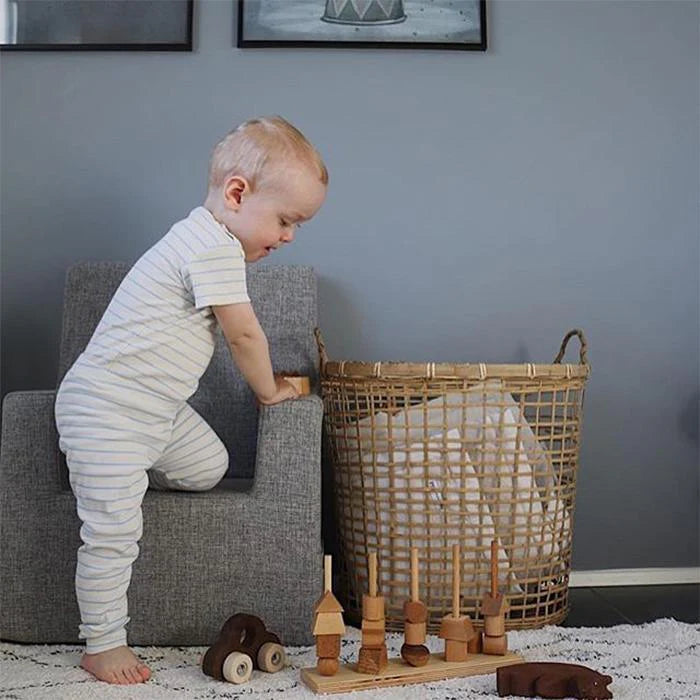 by KlipKlap KK Kids Børnestol XL – Multi Grey w. Grey