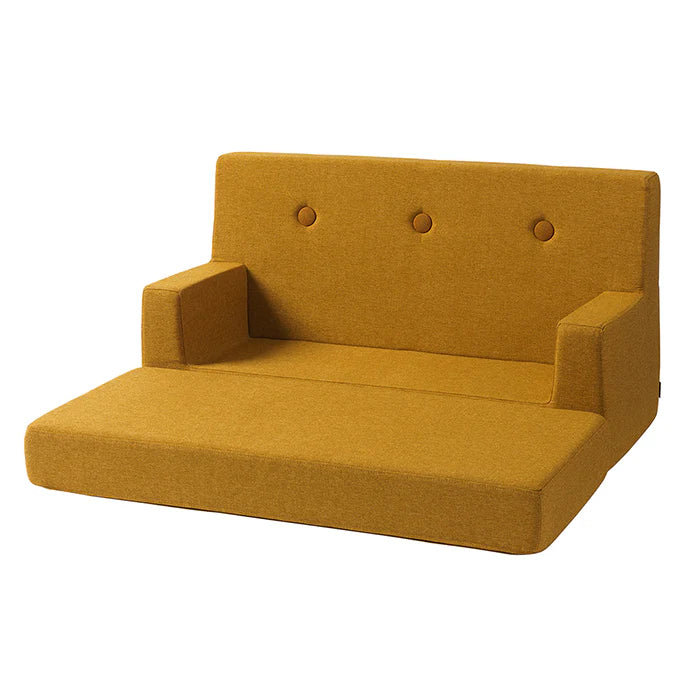 by KlipKlap KK Kids lille legesofa – Mustard/Mustard