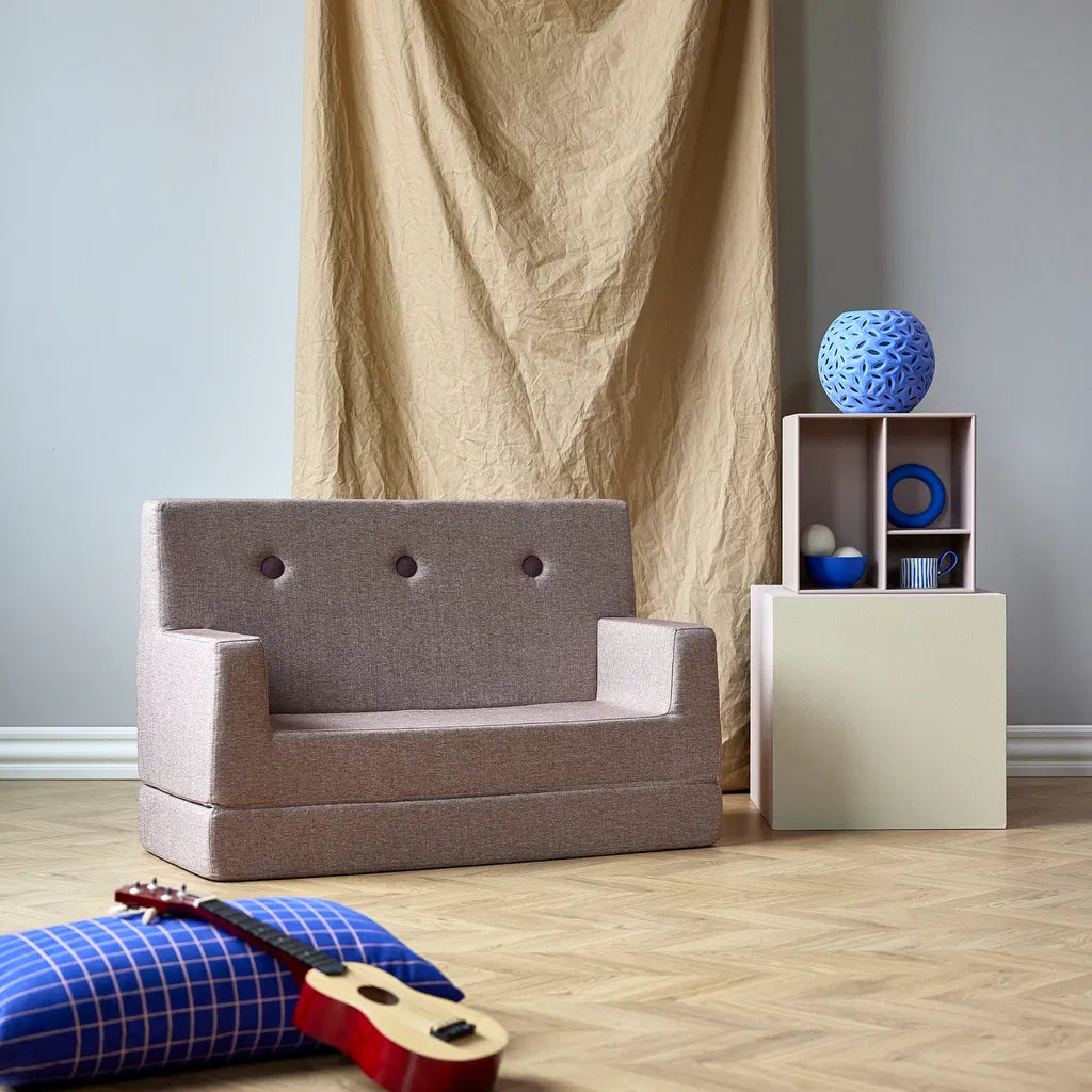 by KlipKlap KK Kids lille legesofa – Soft Rose/Rose