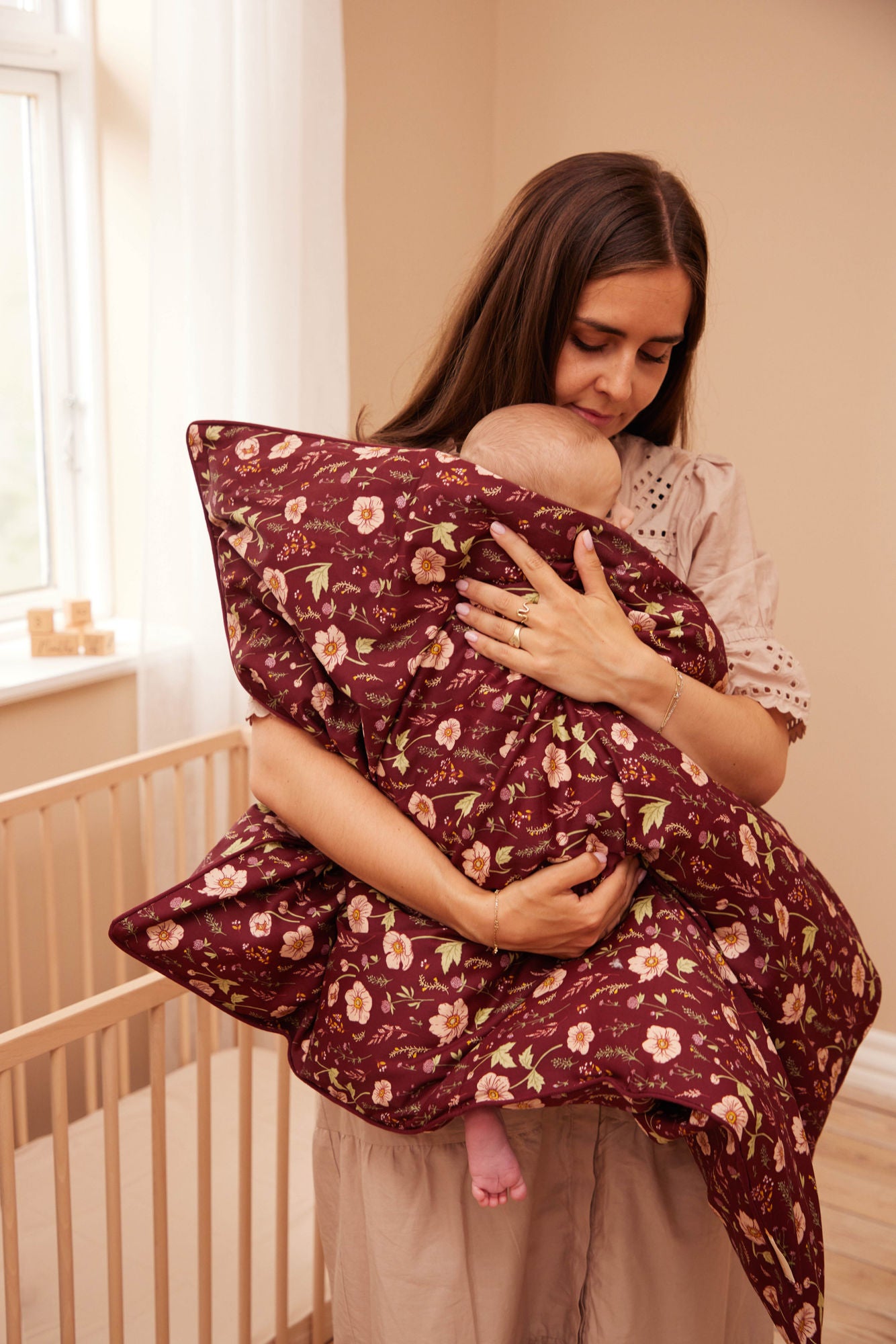 Filibabba baby sengetøj GOTS (70x100 cm) – Fall Flowers