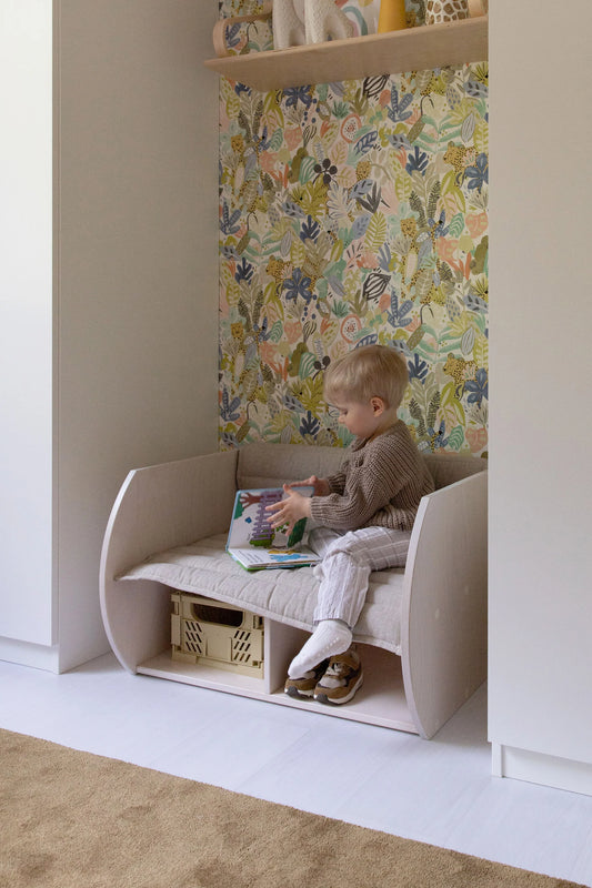 FitWood KANTO Montessori bænk og opbevaring – birk