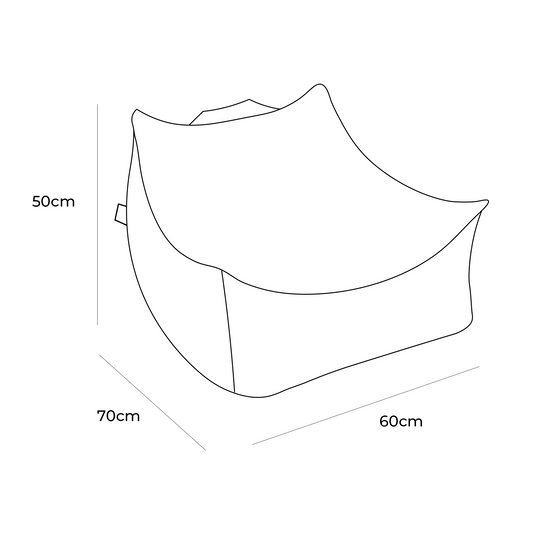 MeowBaby® Bearly Sækkestol – Grå