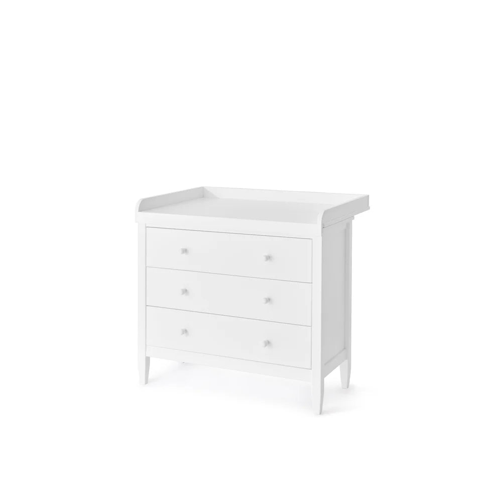 Isle of Dogs Design puslebord med kommode i træ – hvid