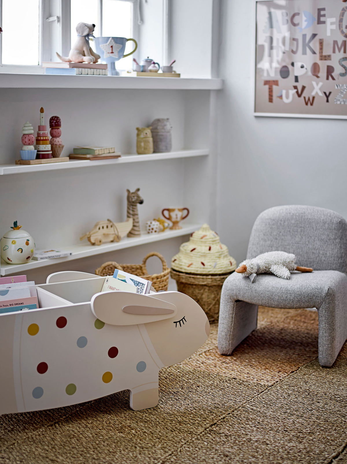 Bloomingville MINI Villja Bogkasse - Multifarvet
