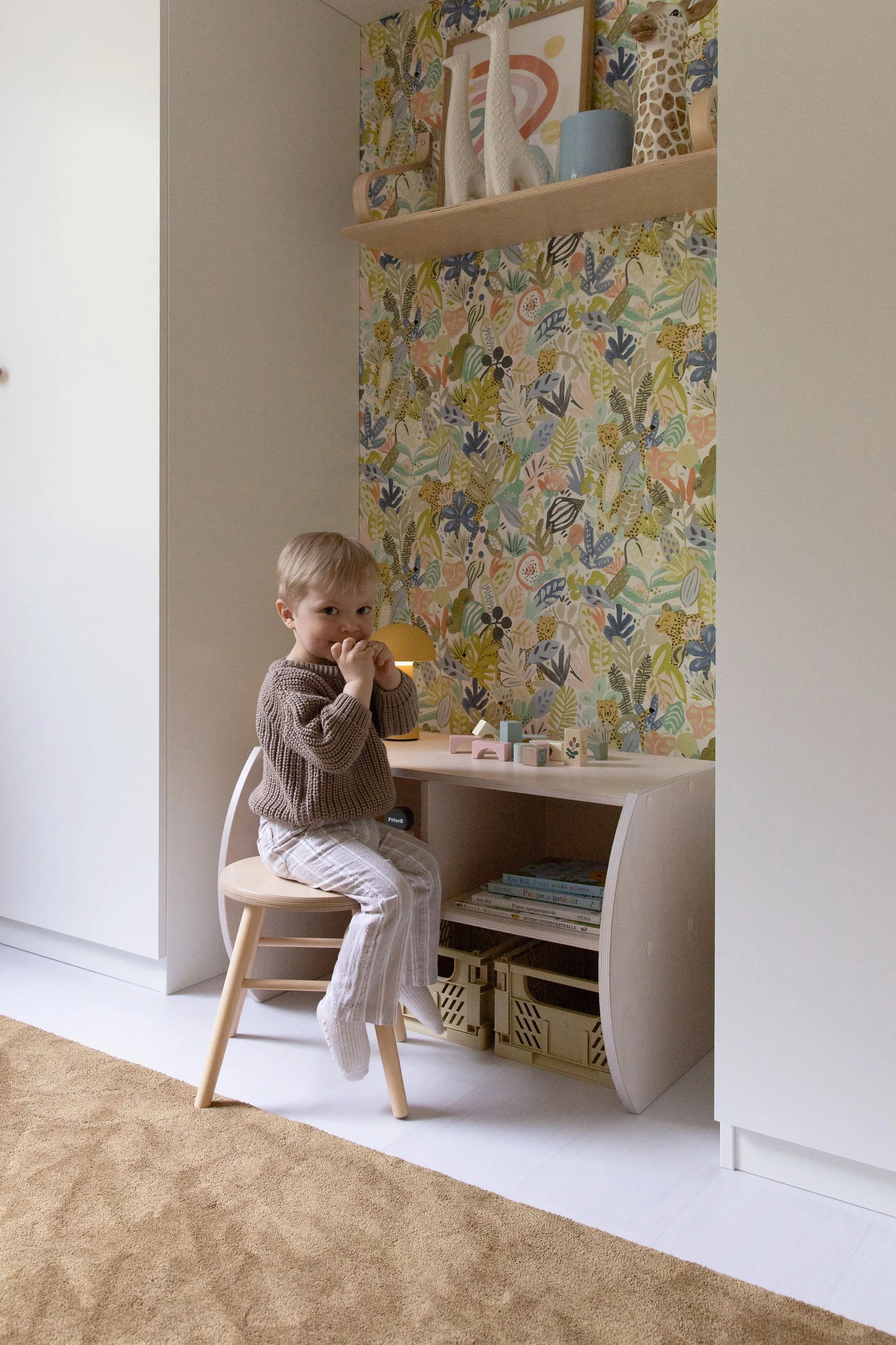 FitWood KANTO Montessori bænk og opbevaring – birk