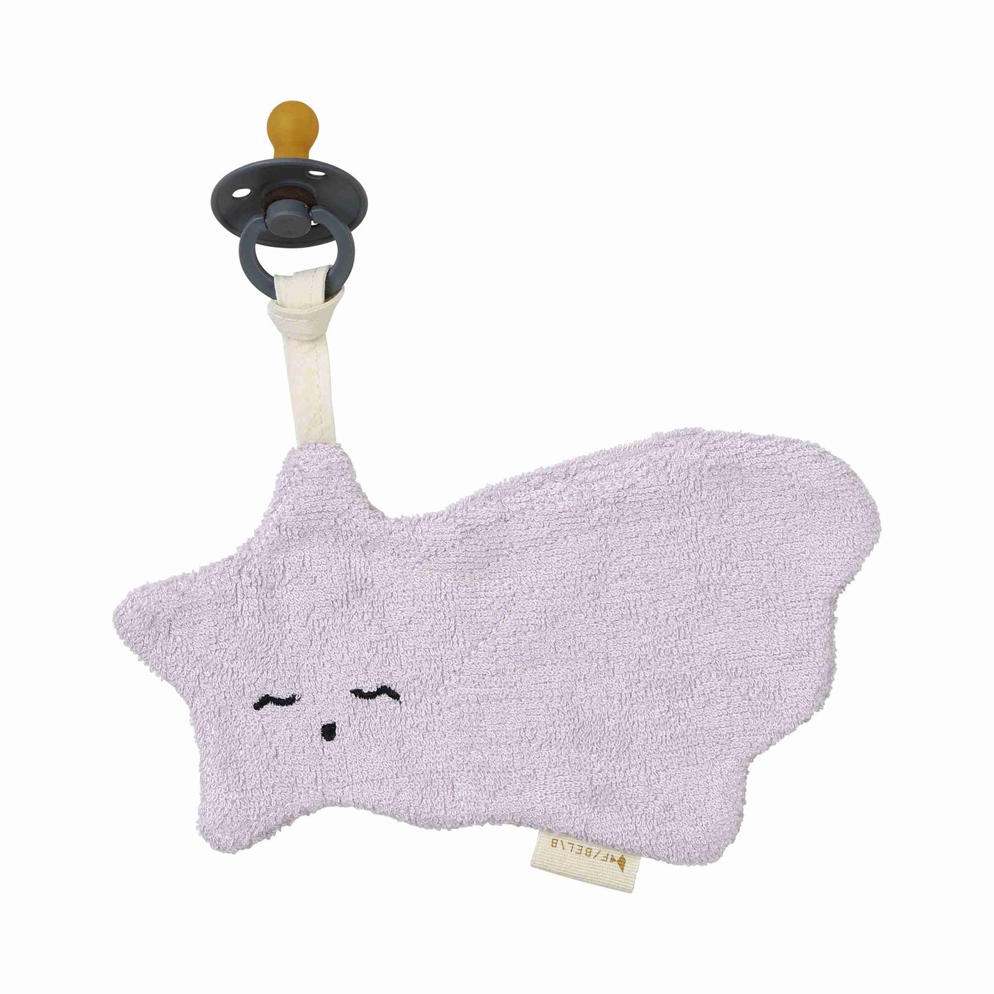 Fabelab nusseklud med sutteholder – Stjerneskud – Lilac