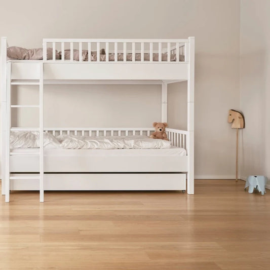 Isle of Dogs Design høj køjeseng 90x200 cm i træ – hvid