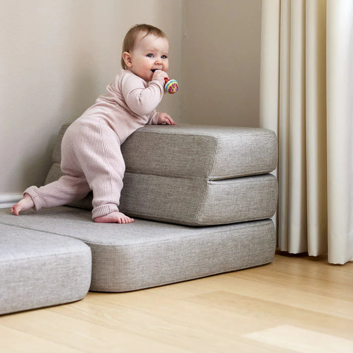 by KlipKlap KK 3 Fold Sofa Single Soft – Sand/Sand (foldemadras)