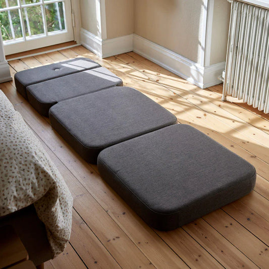 by KlipKlap KK 3 Fold Sofa Single – Brown/Sand (foldemadras)