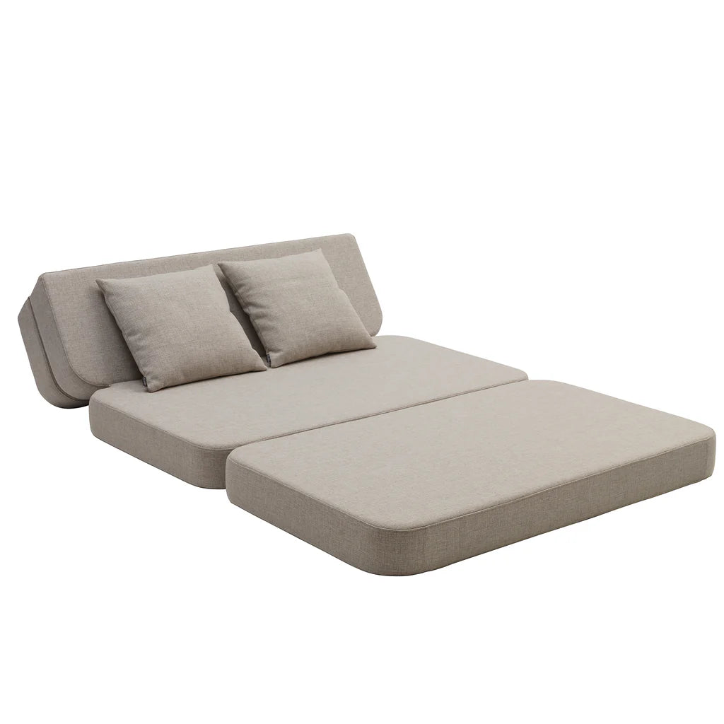 by KlipKlap KK 3 Fold Sofa XL Soft Beige/Sand (foldemadras)