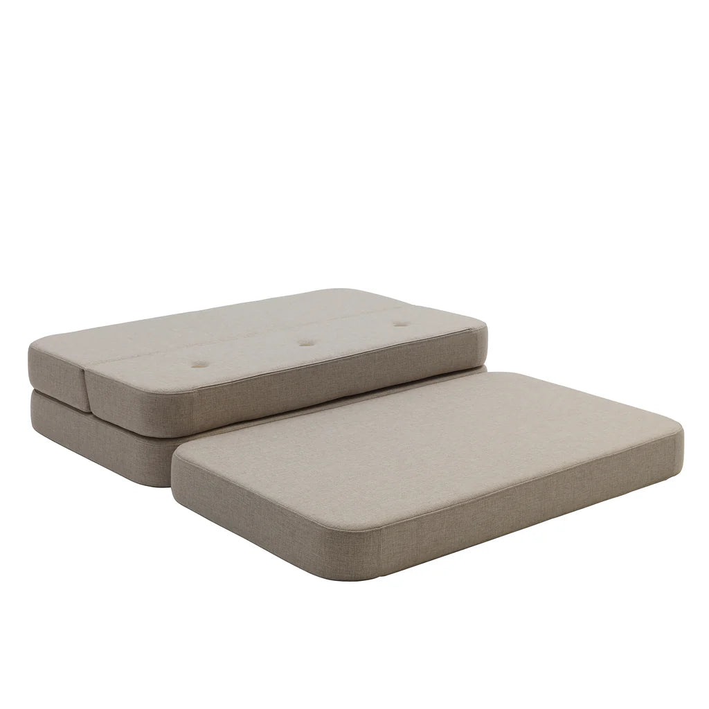 by KlipKlap KK 3 Fold Sofa XL Soft Beige/Sand (foldemadras)