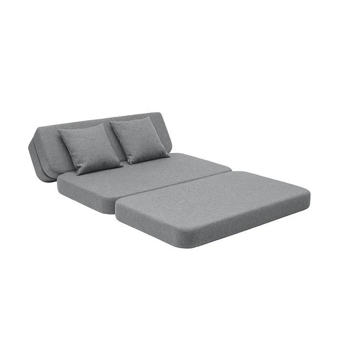 by KlipKlap KK 3 Fold Sofa XL Soft – Blue Grey/Grey (foldemadras)
