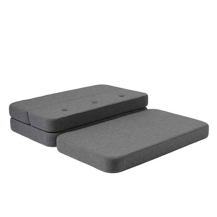 by KlipKlap KK 3 Fold Sofa XL Soft – Blue Grey/Grey (foldemadras)