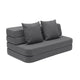 by KlipKlap KK 3 Fold Sofa XL Soft – Blue Grey/Grey (foldemadras)