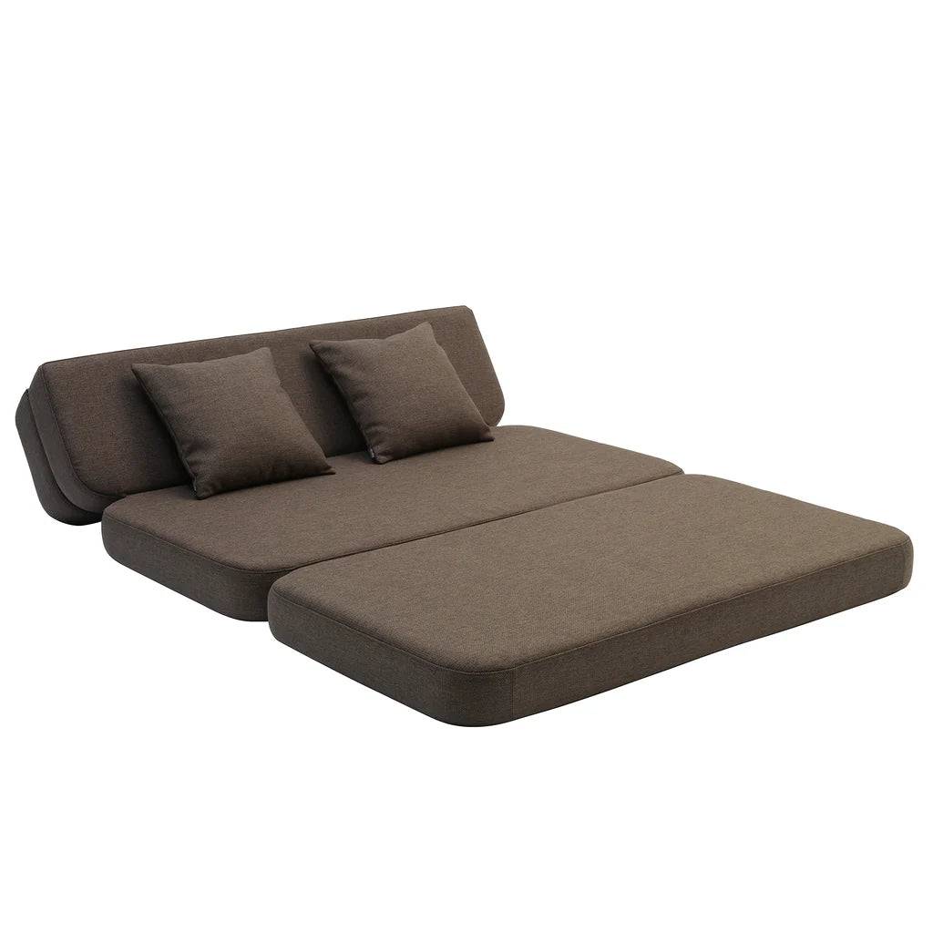 by KlipKlap KK 3 Fold Sofa XL Soft – Brown/Sand (foldemadras)