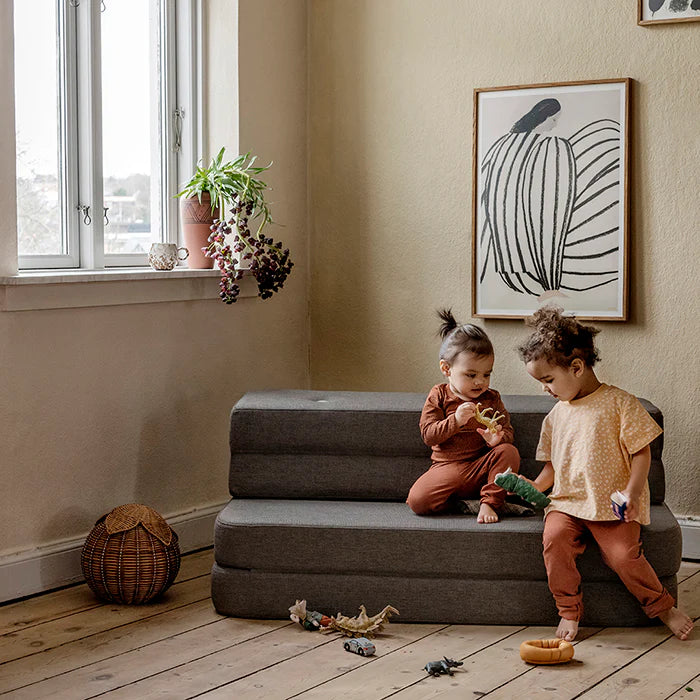 by KlipKlap KK 3 Fold Sofa 120 cm – Sand/Sand (foldemadras)