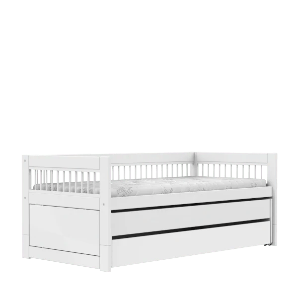 LIFETIME Kidsrooms Multi børneseng inkl. gæsteseng og sengeskuffe 90x200 cm – Breeze – hvid