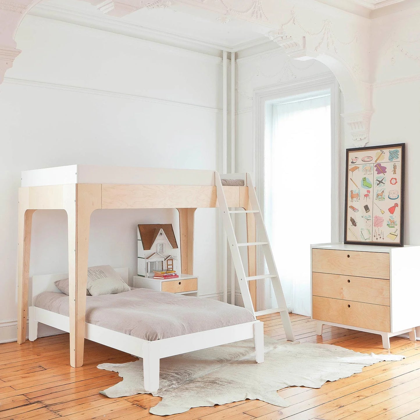 Oeuf NYC Perch børneseng 90x200 cm – hvid