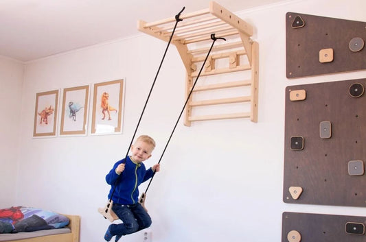 Loopo Swing 3-i-1 klatrestativ med gynge