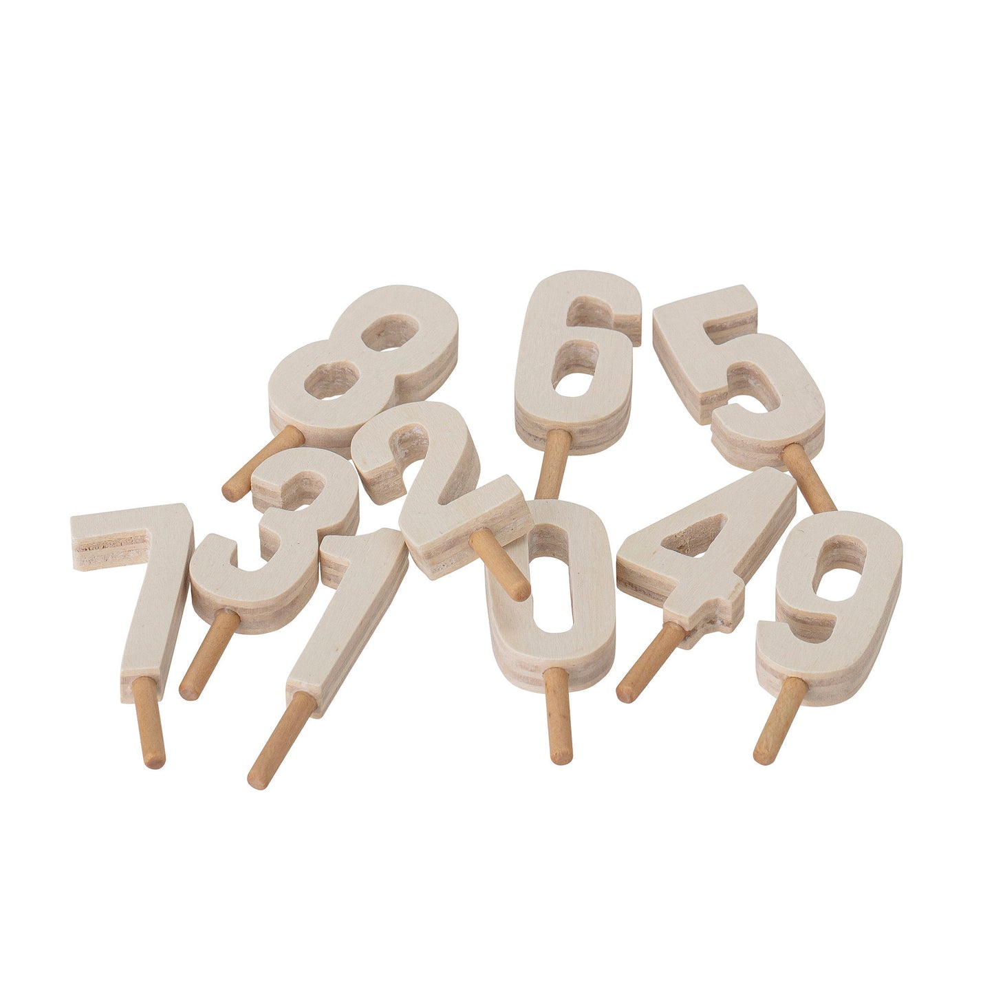 Bloomingville MINI Alfi fødselsdagsdekoration – Brun, MDF, FSC®-certificeret