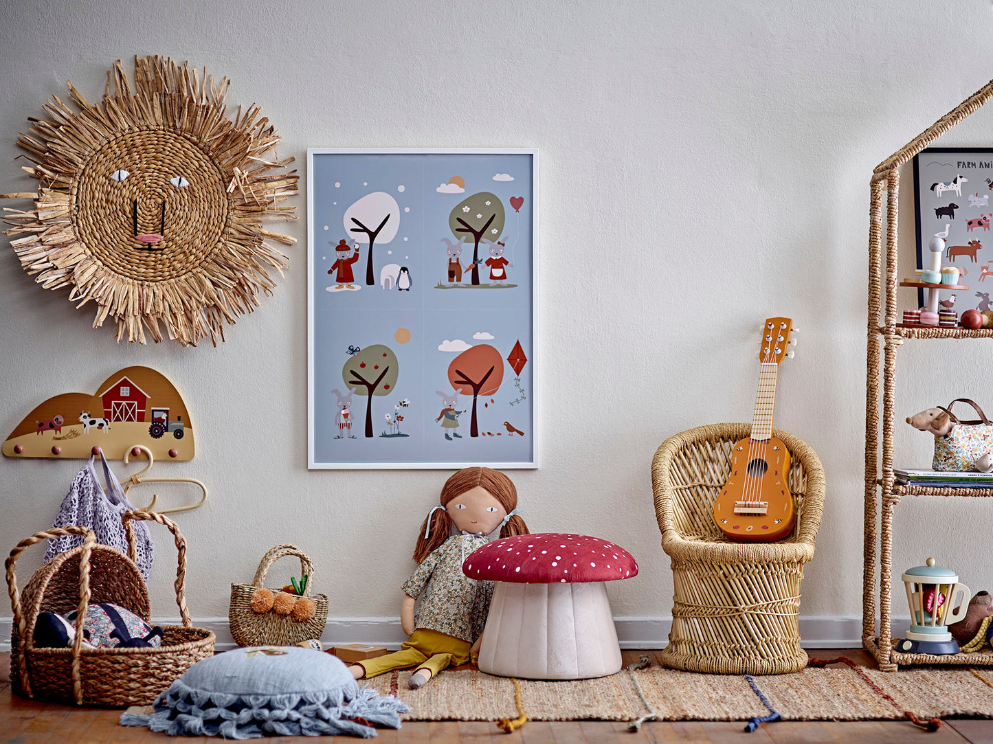 Bloomingville MINI Hilena Bamse - Multifarvet