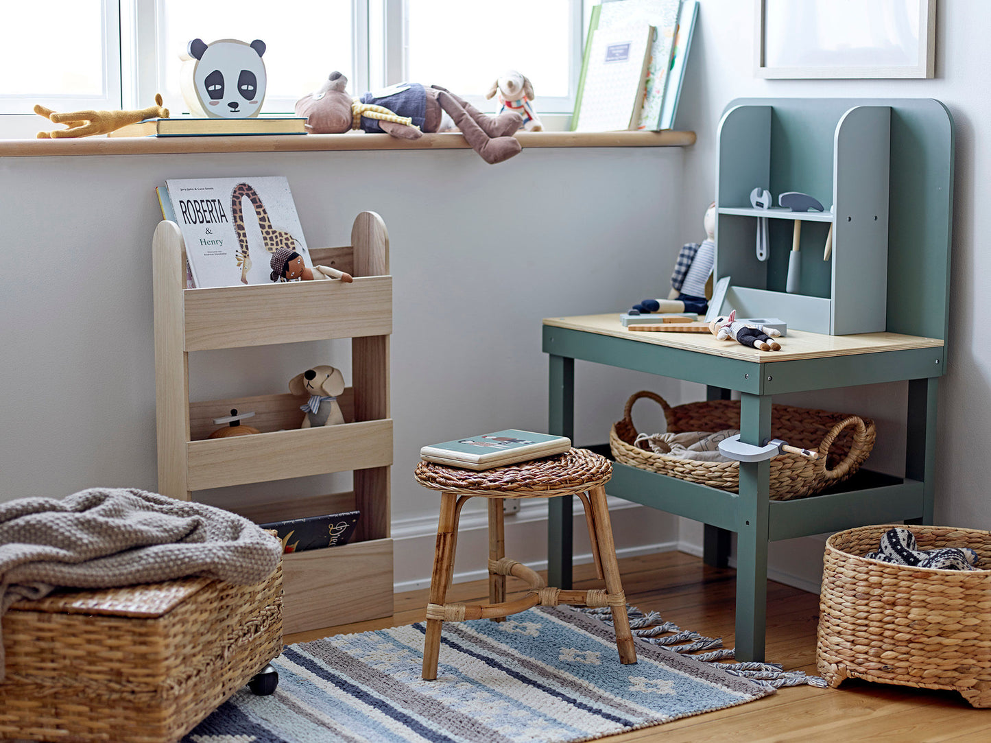 Bloomingville MINI Moris Bogopbevaring - Natur