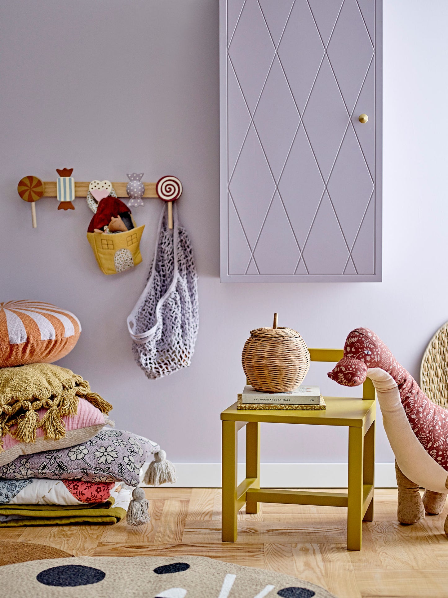 Bloomingville MINI Tio Bamse – Legesæt med hus – Brun – Hør