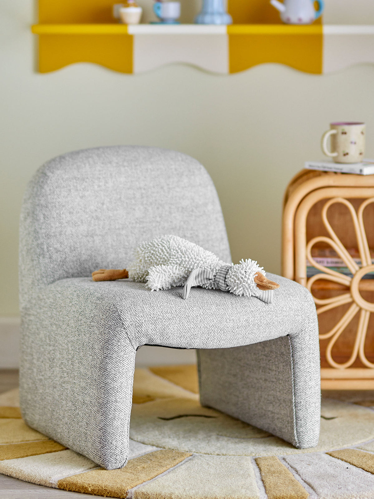 Bloomingville MINI Neel loungestol - Grå