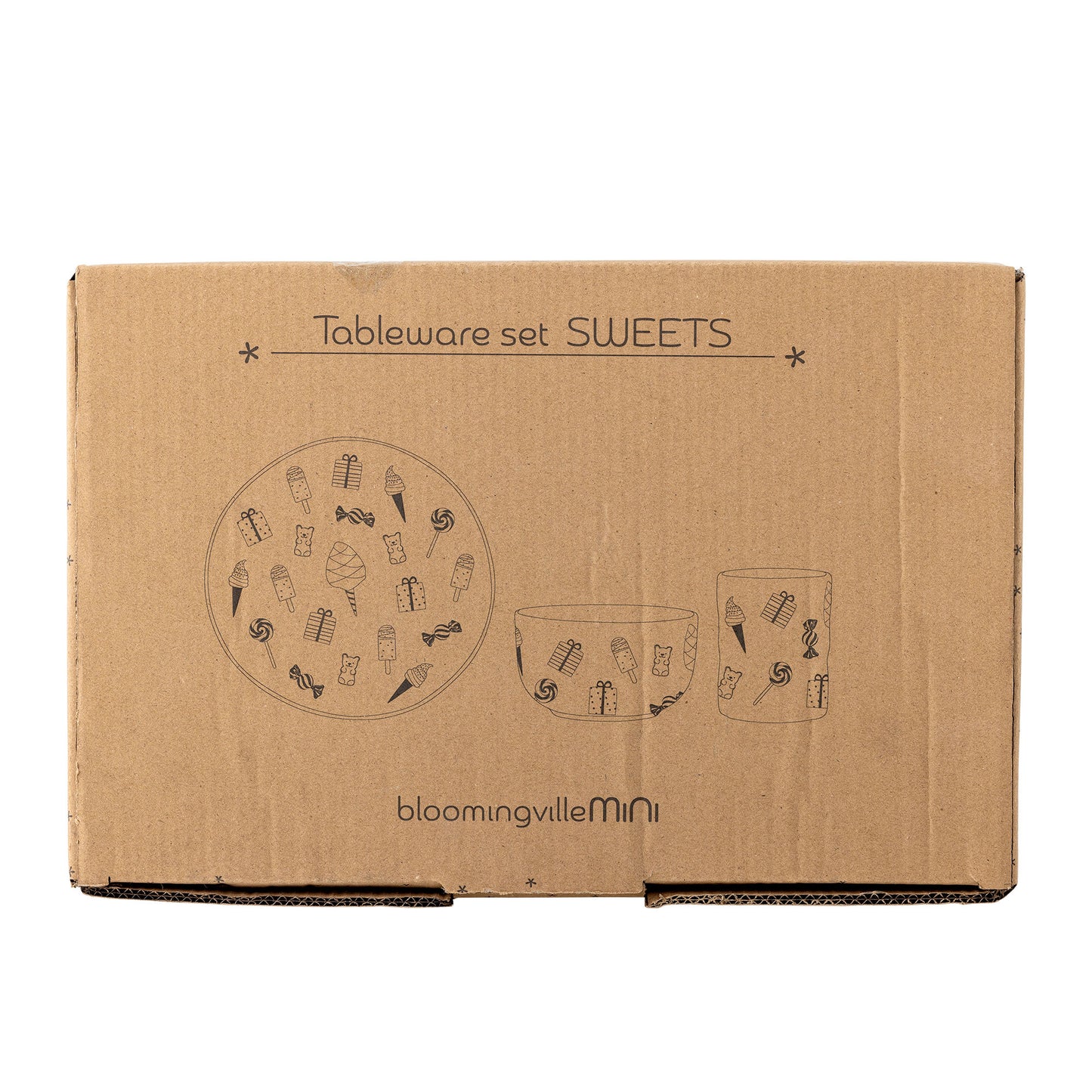 Bloomingville MINI Sweets Stelsæt i stentøj – Natur