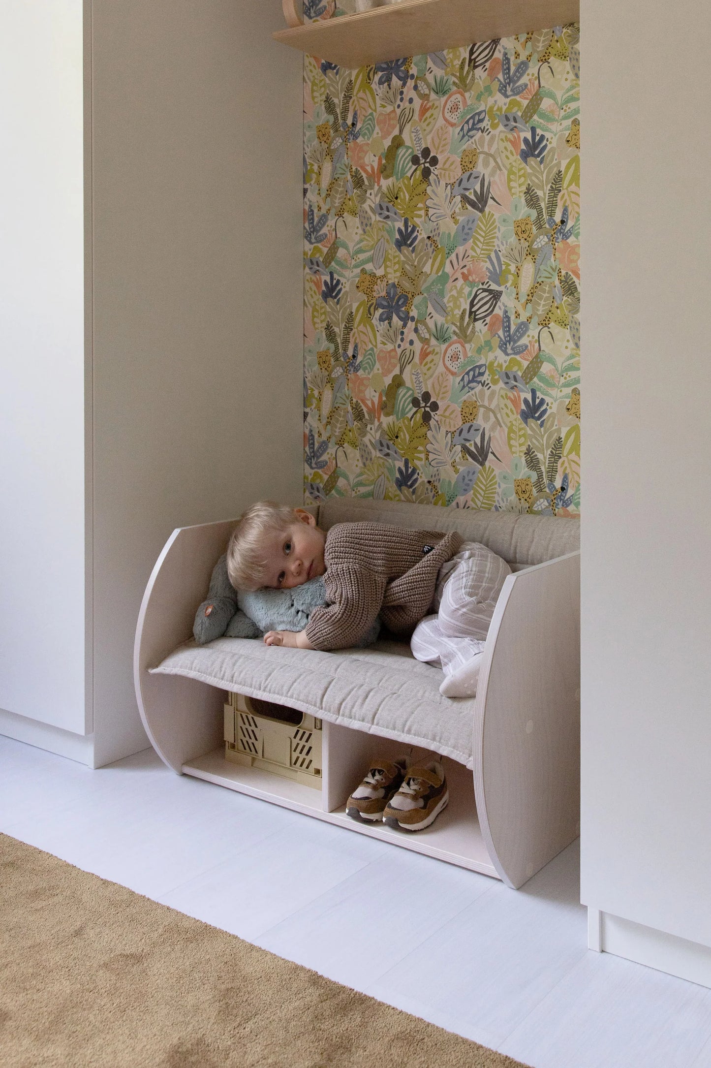 FitWood KANTO Montessori bænk og opbevaring – birk