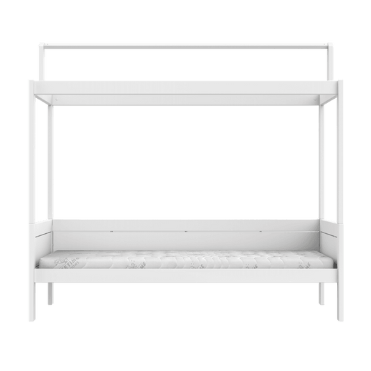 LIFETIME Kidsrooms børneseng med topkonstruktion 90x200 cm – hvid