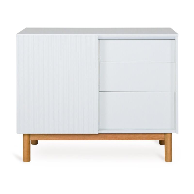 Quax Mood kommode med låge og 3 skuffer – White