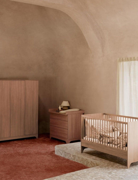 Quax Tsugi tremmeseng 70 × 140 cm – Honey Ash (Konvertibel)