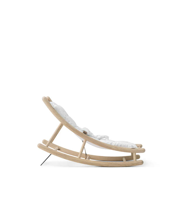 Oliver Furniture Wood baby- og juniorvippestol – eg/hvid
