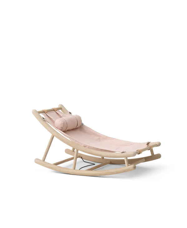 Oliver Furniture ekstra juniorsæde til Wood vippestol – rosa