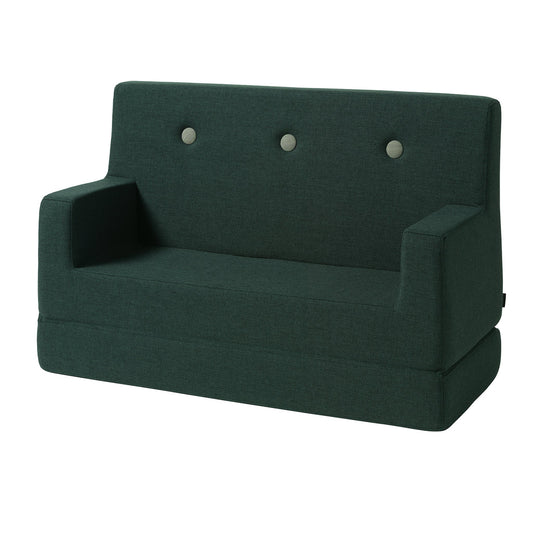 by KlipKlap KK Kids lille legesofa – Deep Green/Light Green