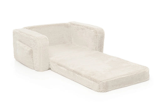 Shappy Lumi lænestol Bunny – 2-i-1 børnestol og liggemåtte - Cream