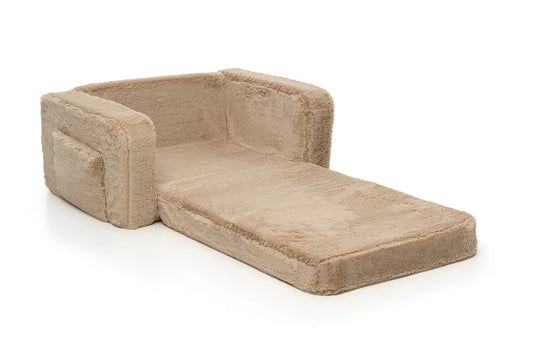 Shappy Lumi lænestol Bunny – 2-i-1 børnestol og liggemåtte - Toffee