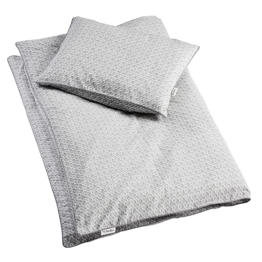 Filibabba Baby sengetøj GOTS (70x80 cm) – Ocean Grey
