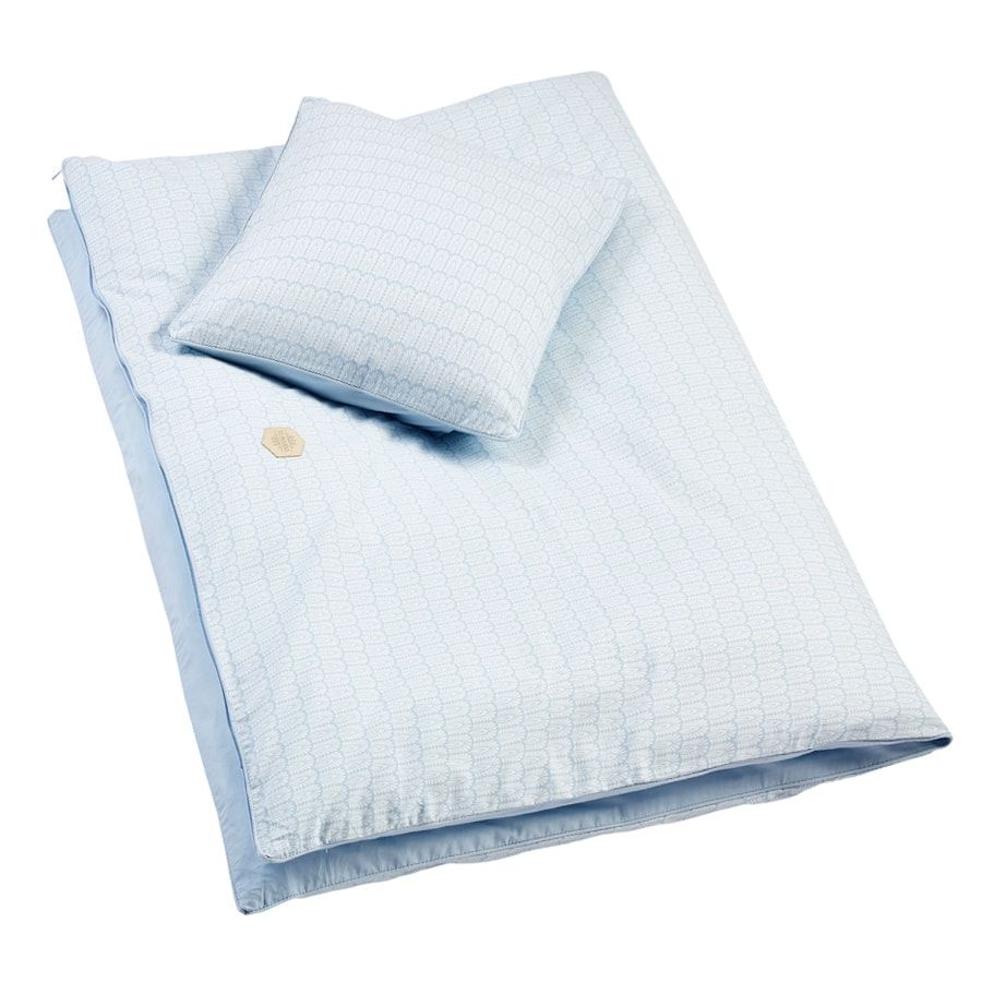Filibabba Baby sengetøj GOTS (70x80 cm) – Indian - Nordic Blue