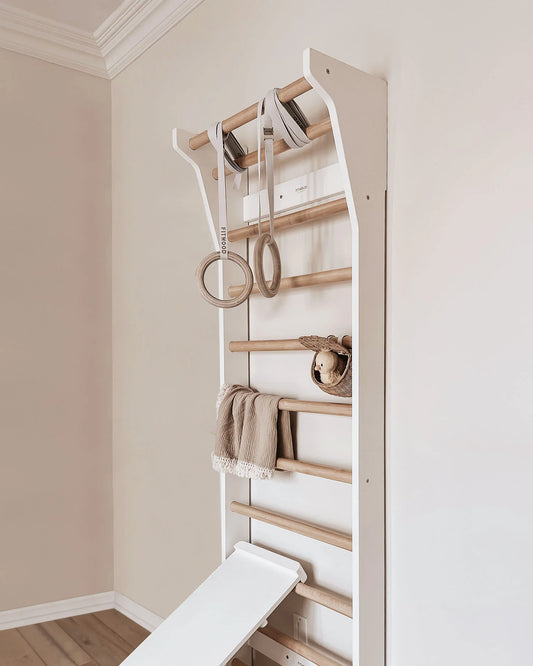 FitWood TAIMI vægribbe 220 cm – hvid / birk