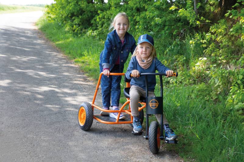 TopTrike Shuttle Trike Maxi trehjulet cykel med ståplads til større børn