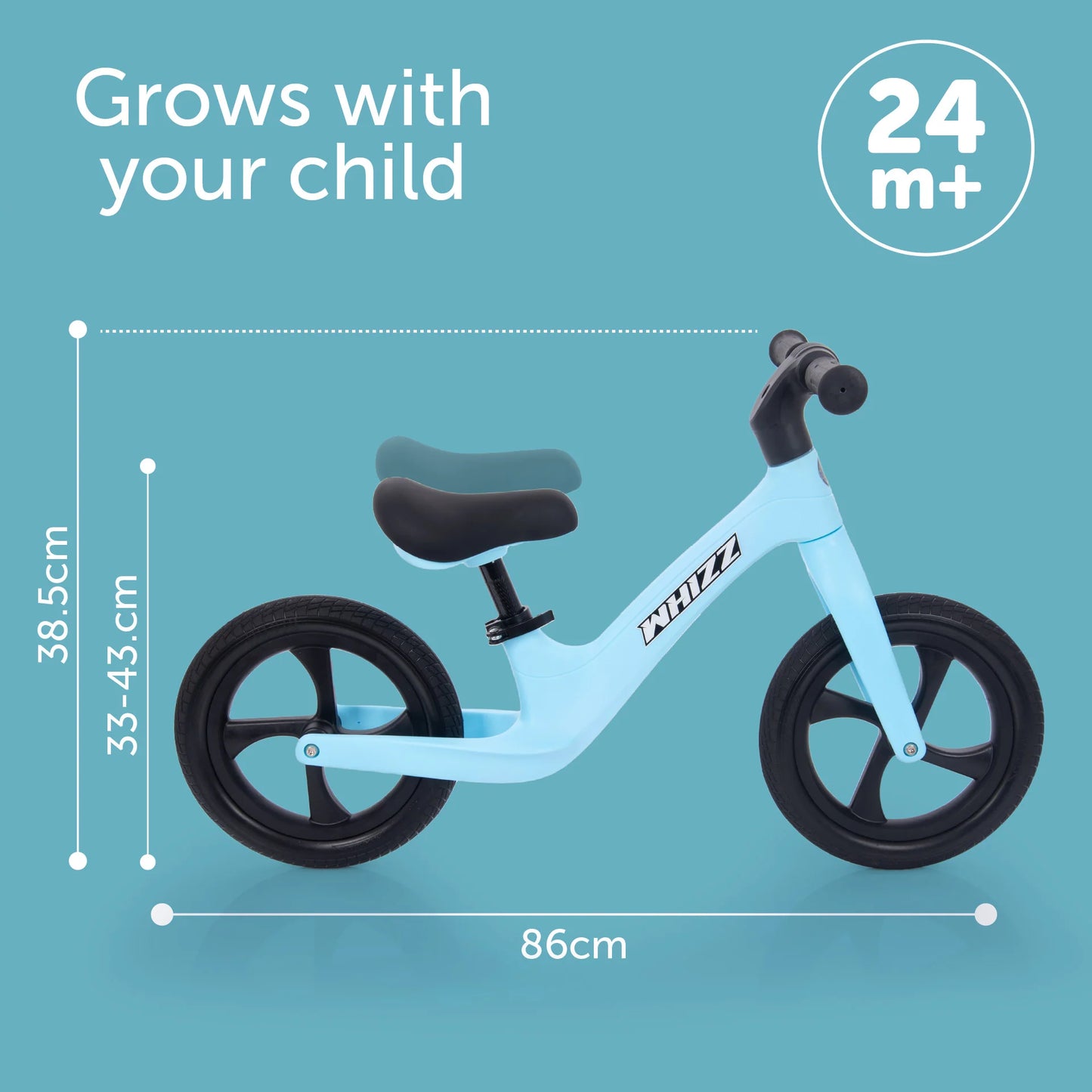tickit® Whizz Løbecykel – Blå
