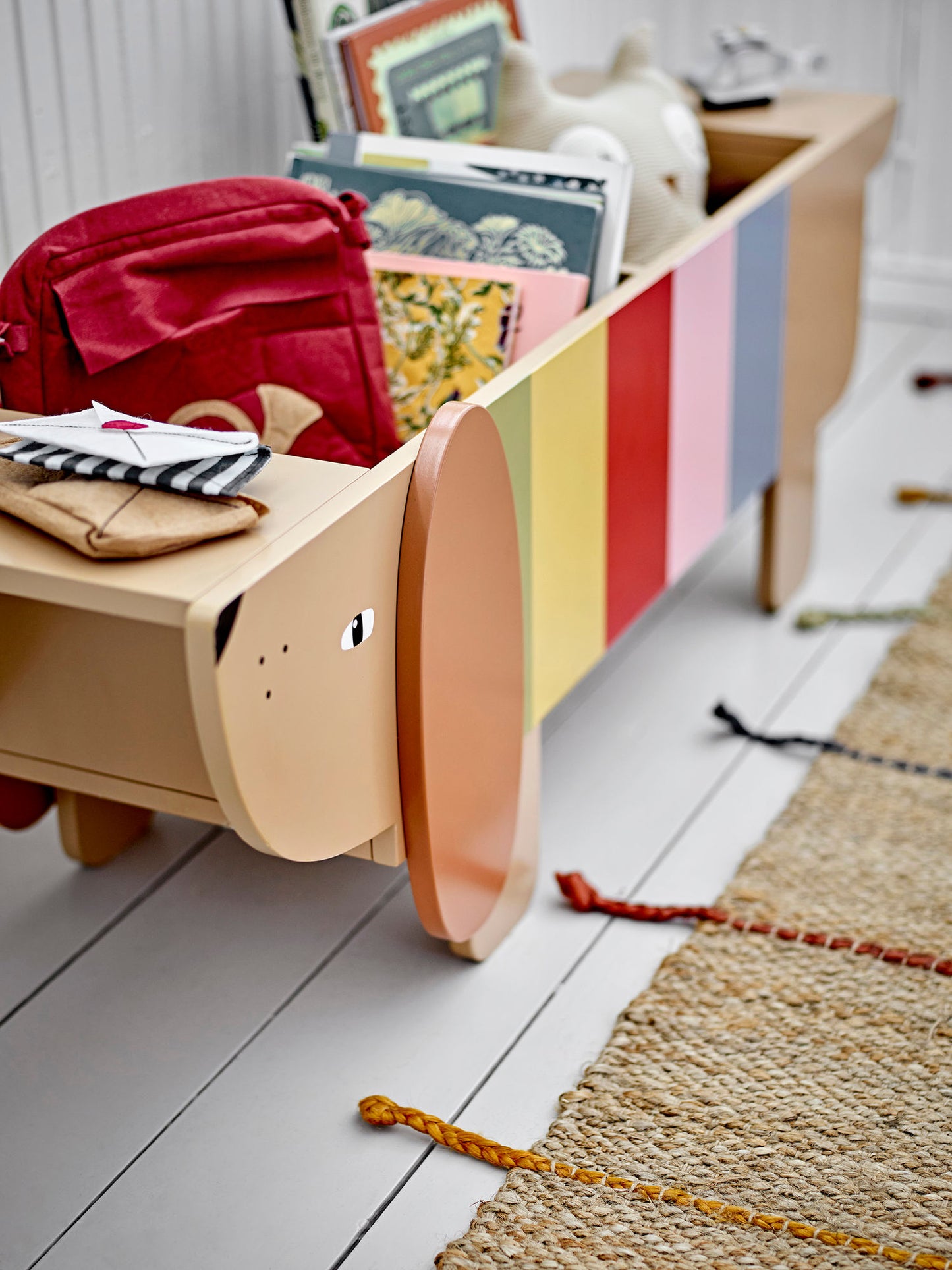 Bloomingville MINI Charlie Bogkasse - Multifarvet