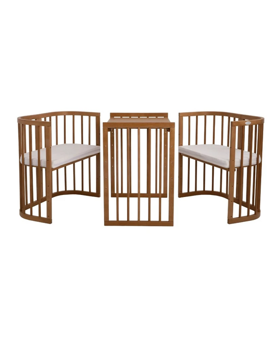 Waldin 7-i-1 tremmeseng med madras – vintage