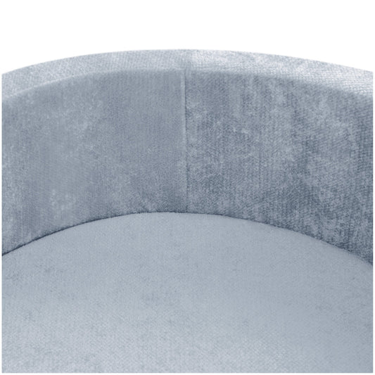 Plush Nest boldbassin i premium chenille – blå – 90x30 cm