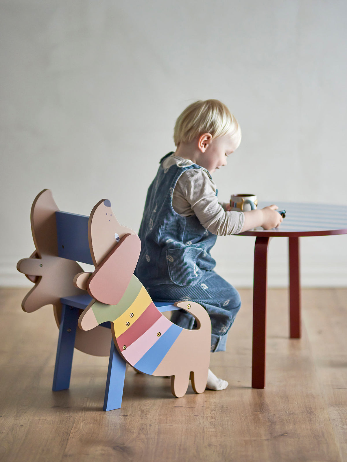 Bloomingville MINI Charlie børnestol - Multifarvet